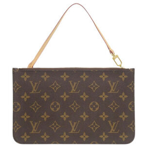LOUIS VUITTON Authentic Brown Monogram Neverfull Pouch